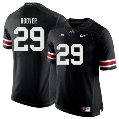 NCAA Ohio State Buckeyes Men's #29 Zach Hoover Black Nike Football College Jersey NFY6845NB